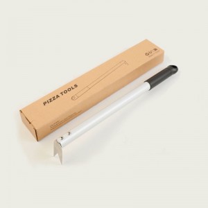 Turning Pizza Forks Pizza Turner Aluminium Uchwyt Bake Solidne łatwe do przechowywania&Transfer Kitchen and Baking Tool, srebrne